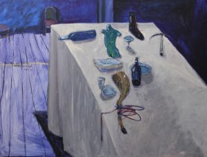 Dinner-table-after-Matisse,-200-x-150-cm,-aoc,-2013